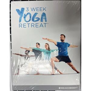 Beachbody 3 Week Yoga Retreat 4 Discs + Recipes Tracker/quik Start/calendar New